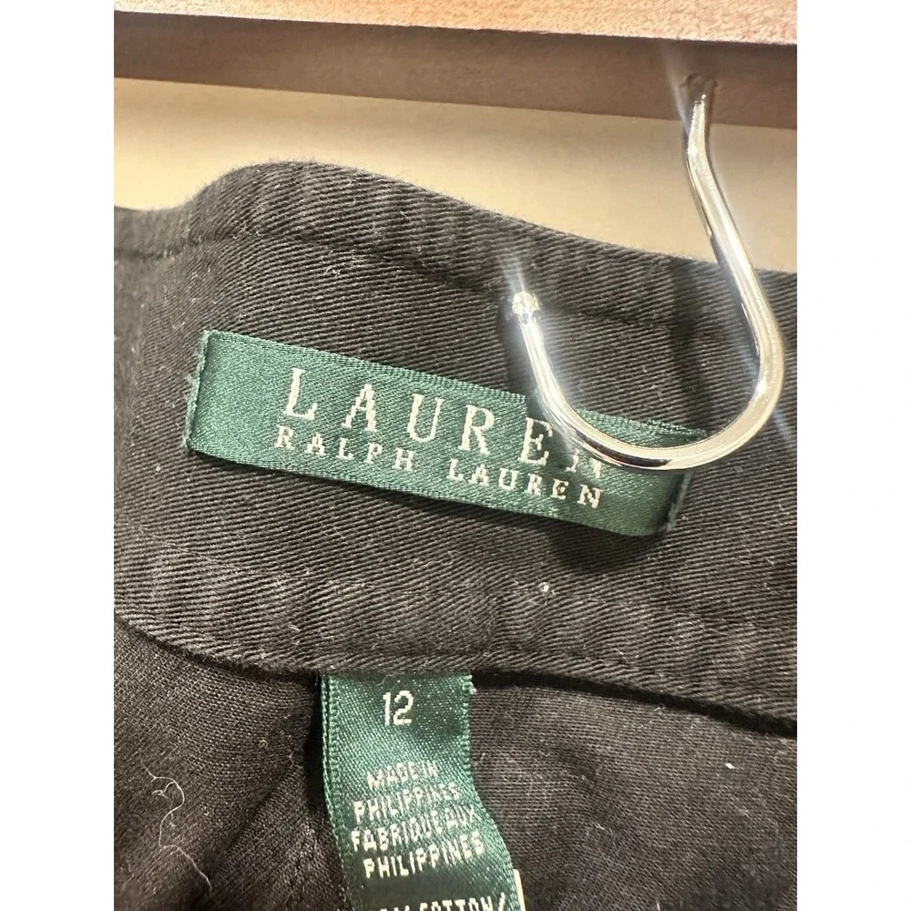 Lauren Ralph Lauren Black‎ Cropped Pants Size 12